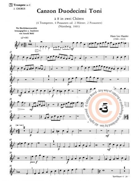 Hans Leo Hassler<br>Canzon duodecimi toni à 8 – Bild 4
