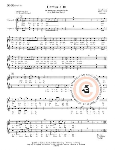 Anonym<br>Cantus à 10 für 2 Soprane, 6 Trompeten, Pauken und Basso continuo – Bild 3